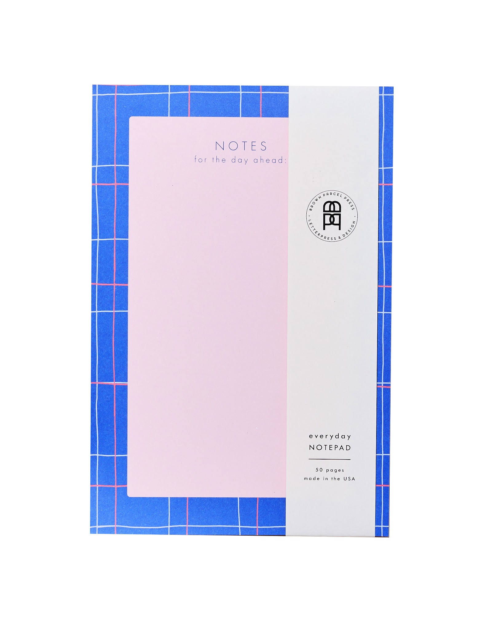 Blue Grid Notepad