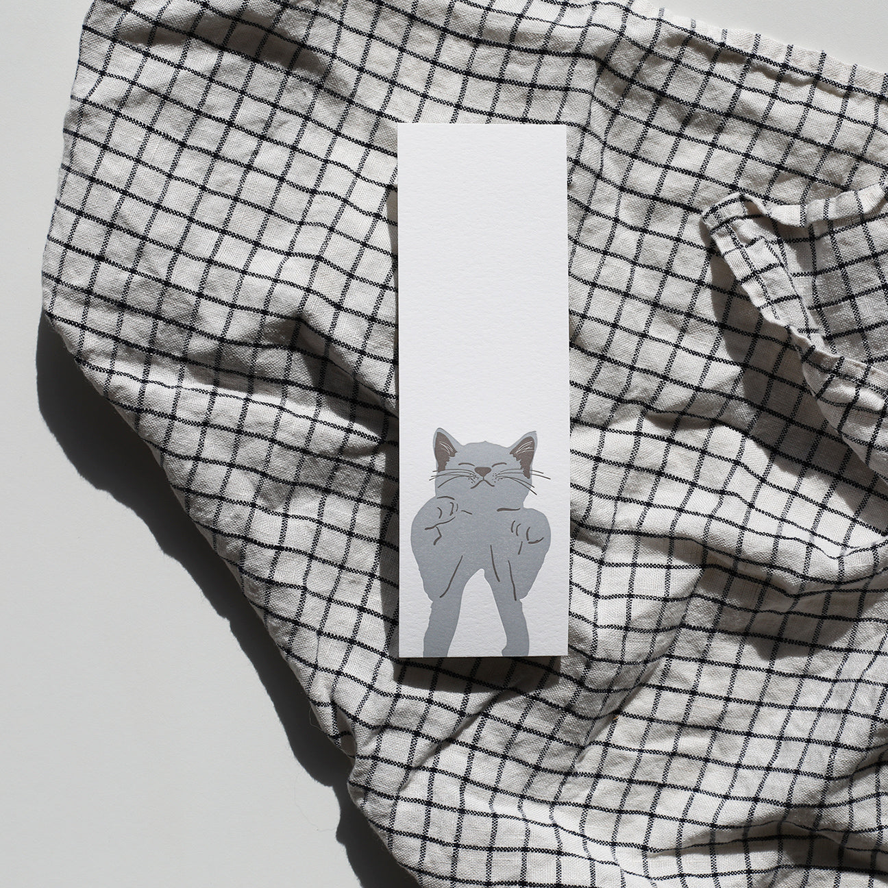 Grey Tuxedo Bookmark