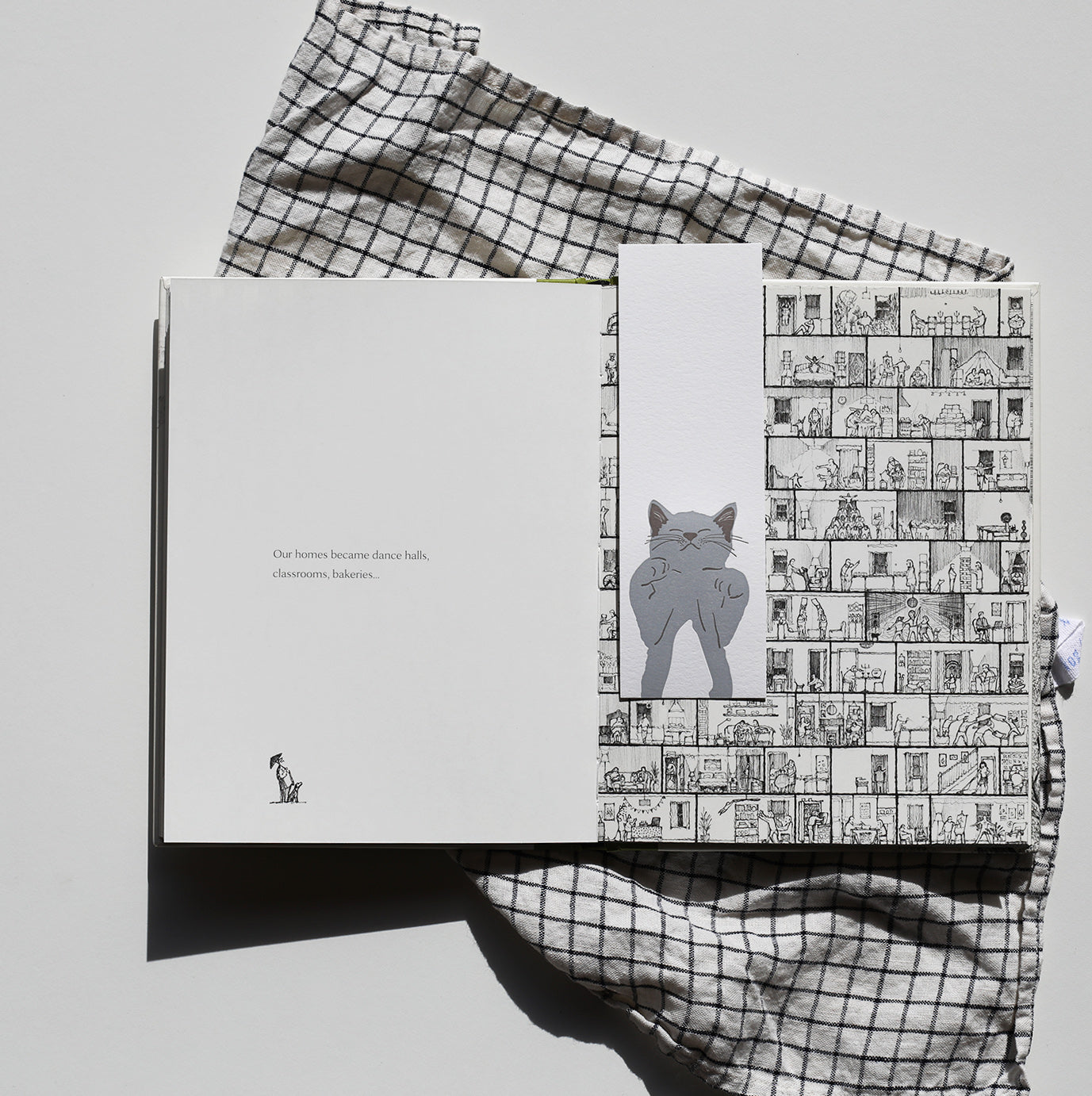 Grey Tuxedo Bookmark