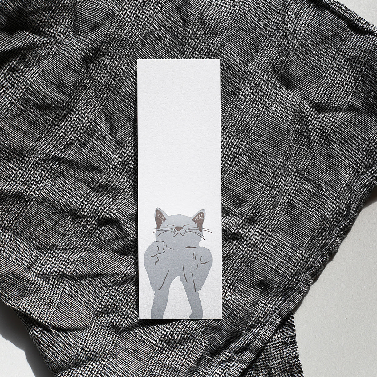 Grey Tuxedo Bookmark