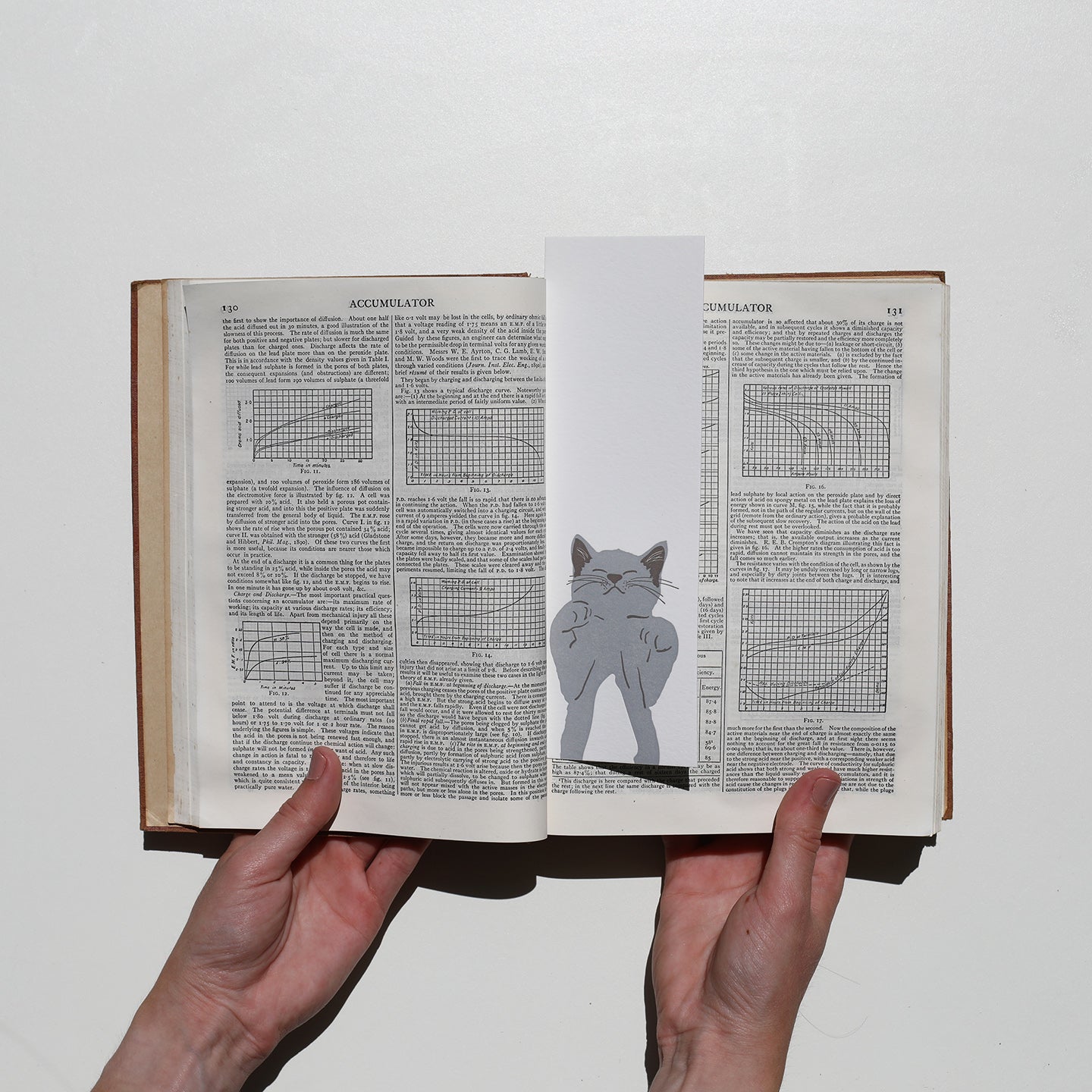 Grey Tuxedo Bookmark