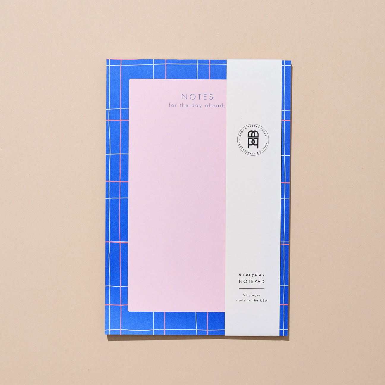 Blue Grid Notepad