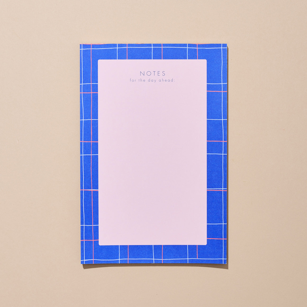 Blue Grid Notepad