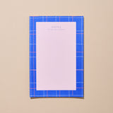 Blue Grid Notepad