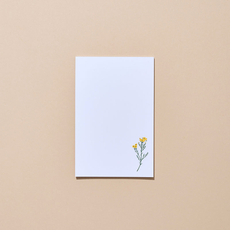 Wax Flower Notepad