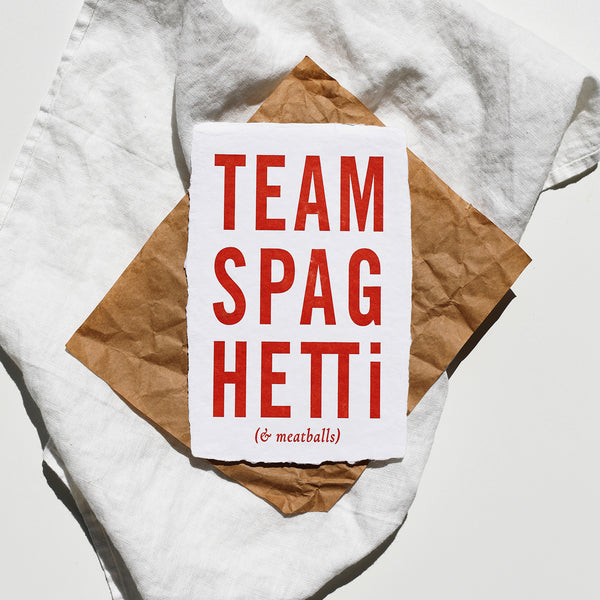 Team Spaghetti Print