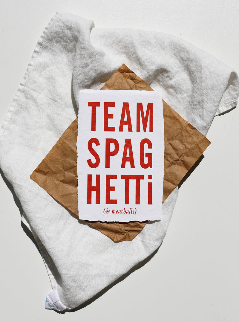 Team Spaghetti Print