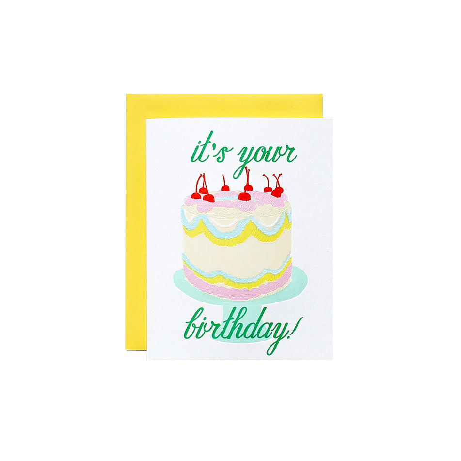 Vintage Birthday Cake