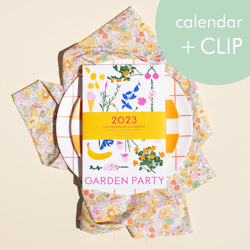 2023 Calendar: Garden Party + Skeleton Clip