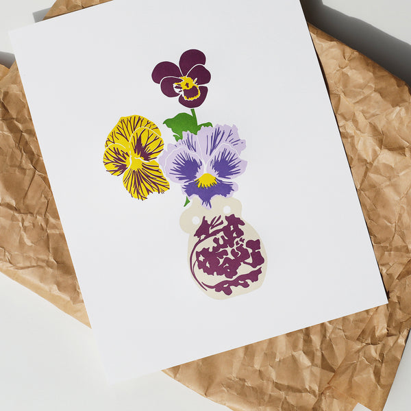 Bold Violets Print