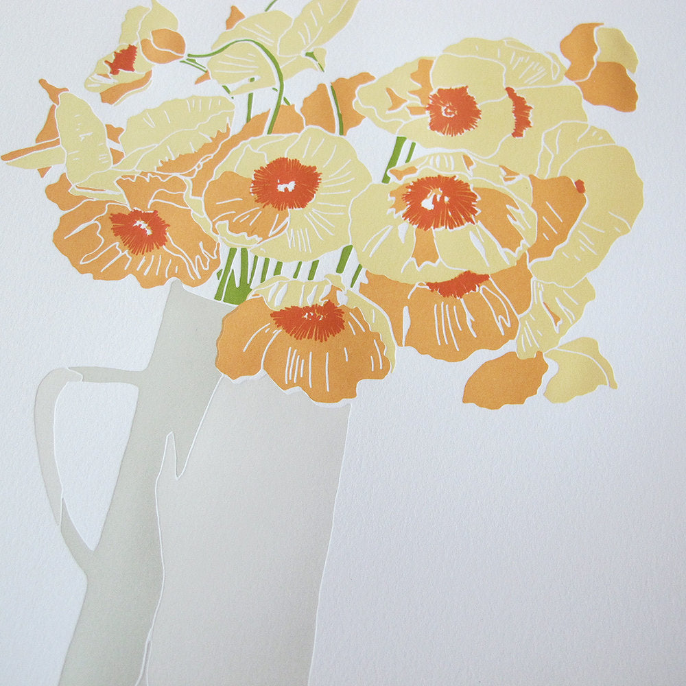 Creamsicle Poppies Print