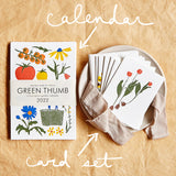 2022 Calendar: Green Thumb + Green Thumb Card Set