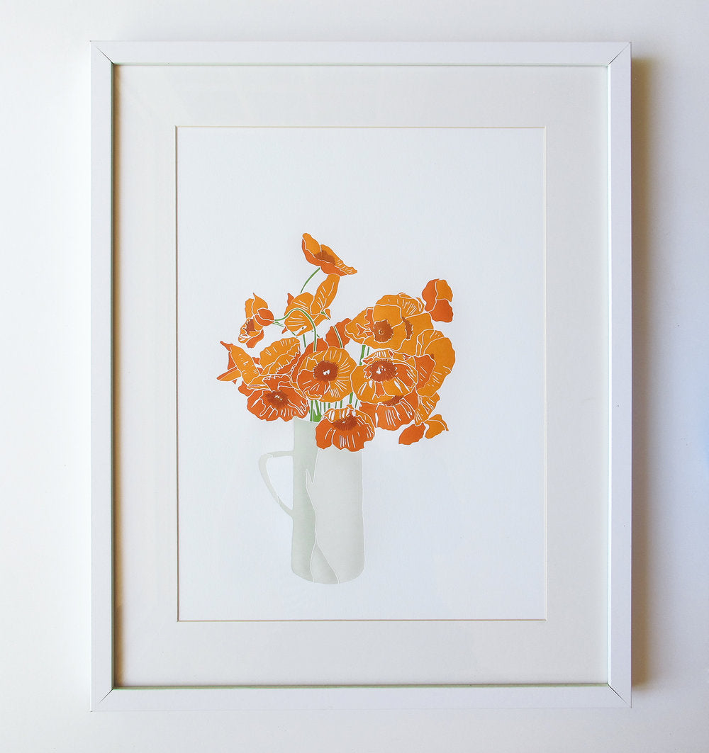 Iceland Orange Poppies Print