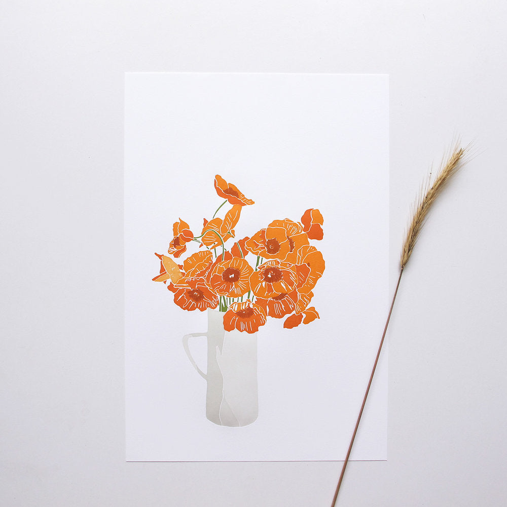 Iceland Orange Poppies Print