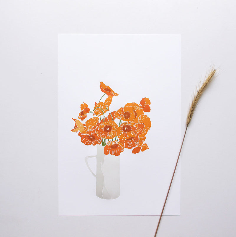 Iceland Orange Poppies Print