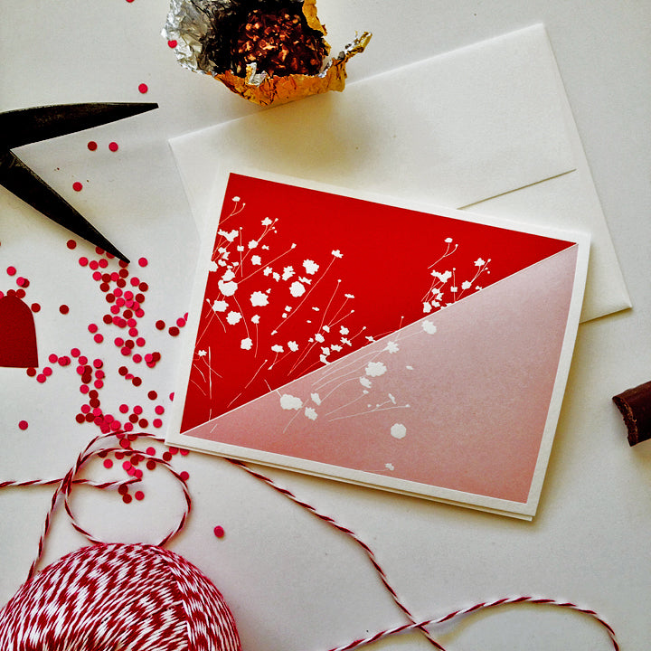 Geometric Floral Card Set